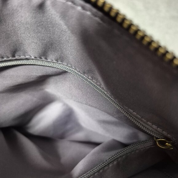 Fossil Black leather with Brown Accent Crossbody Shoulder Bag - Picture 13 of 15